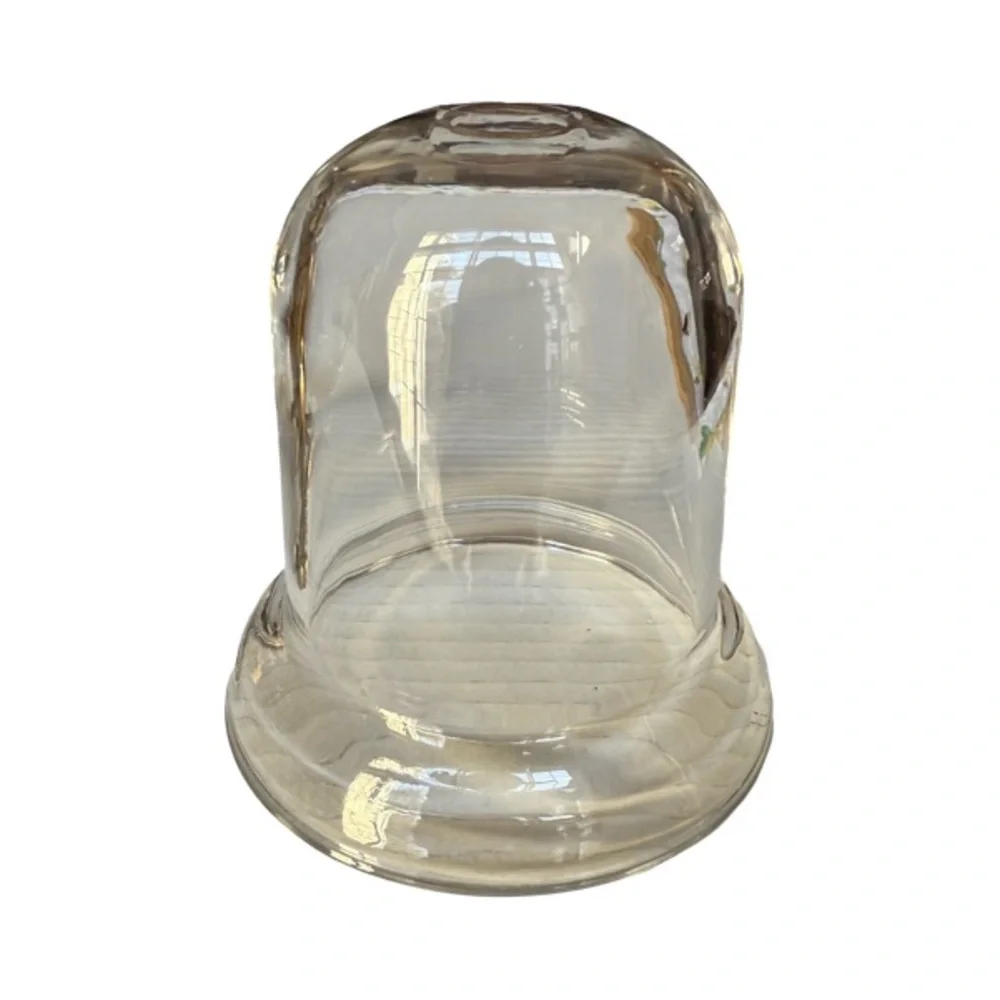 Vintage Brass Cherub Decorative Glass Bowl / Candle Holder
